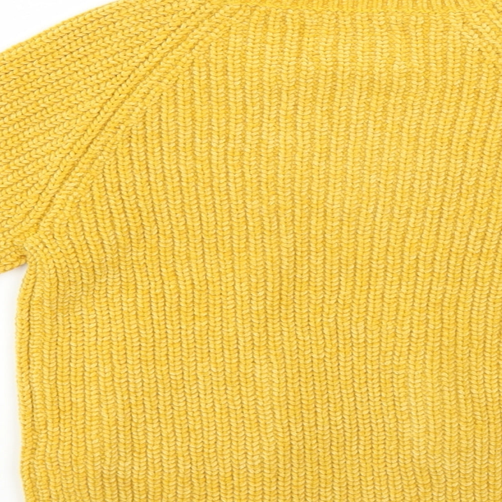 F&F Girls Yellow   Pullover Jumper Size 5-6 Years