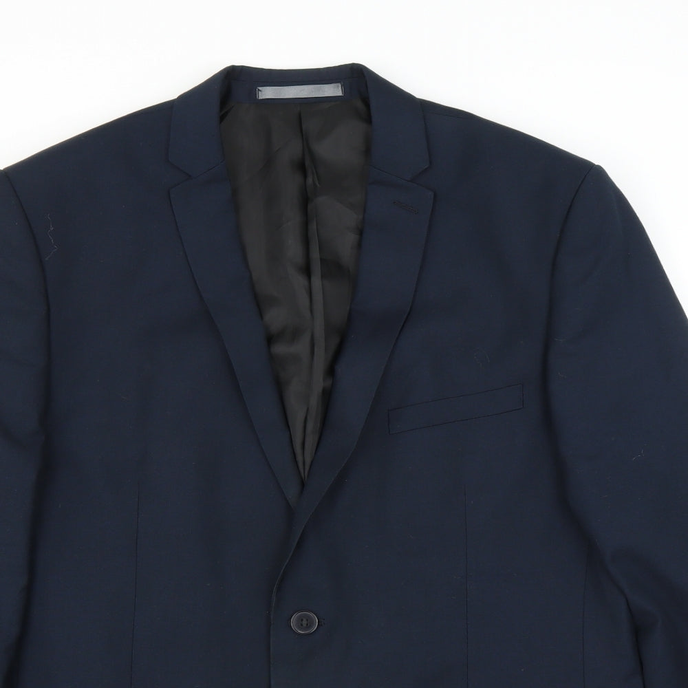 Red Herring Mens Blue   Jacket Suit Jacket Size 42