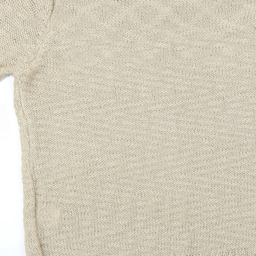 Simon Jefferey Womens Beige   Pullover Jumper Size M