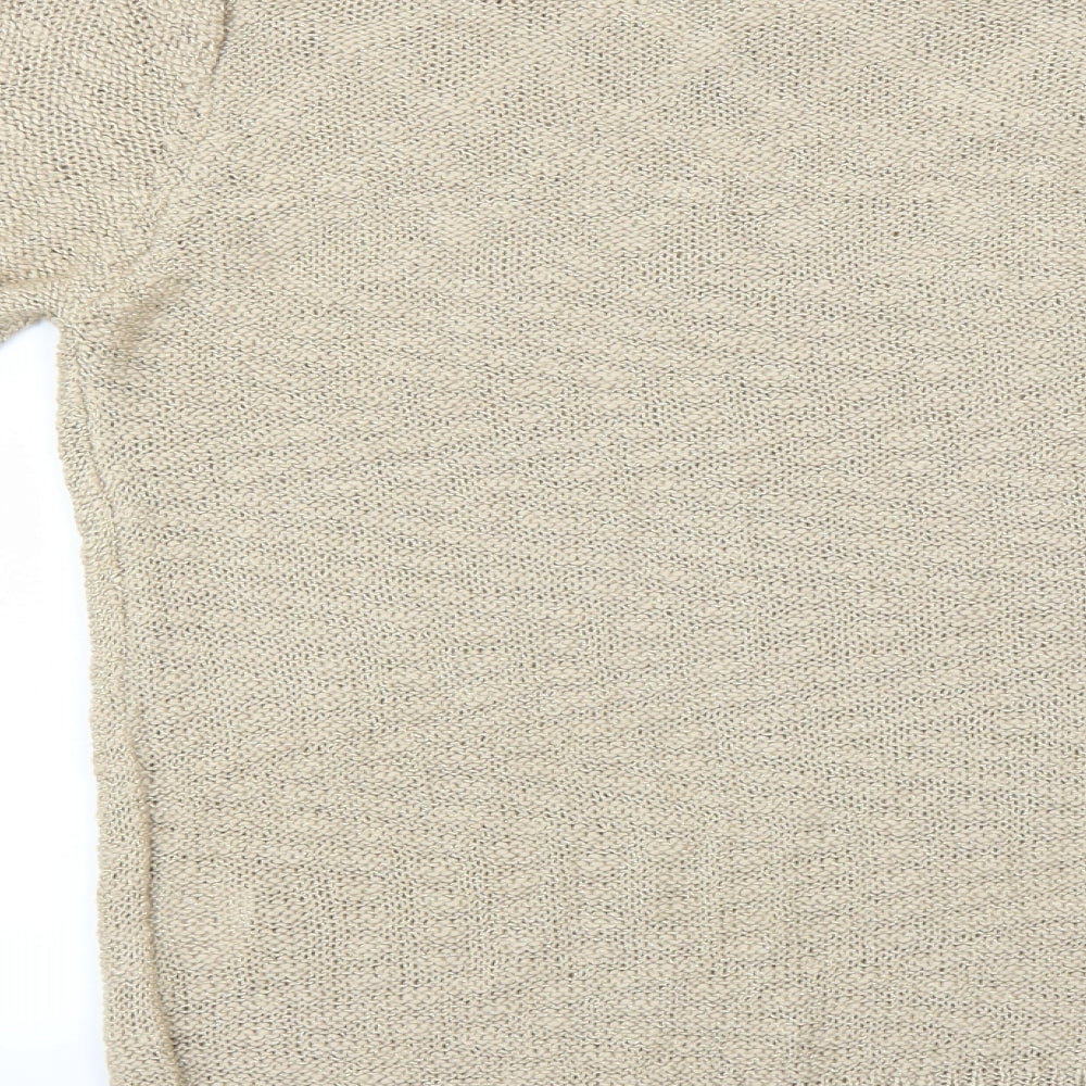 Simon Jefferey Womens Beige   Pullover Jumper Size M