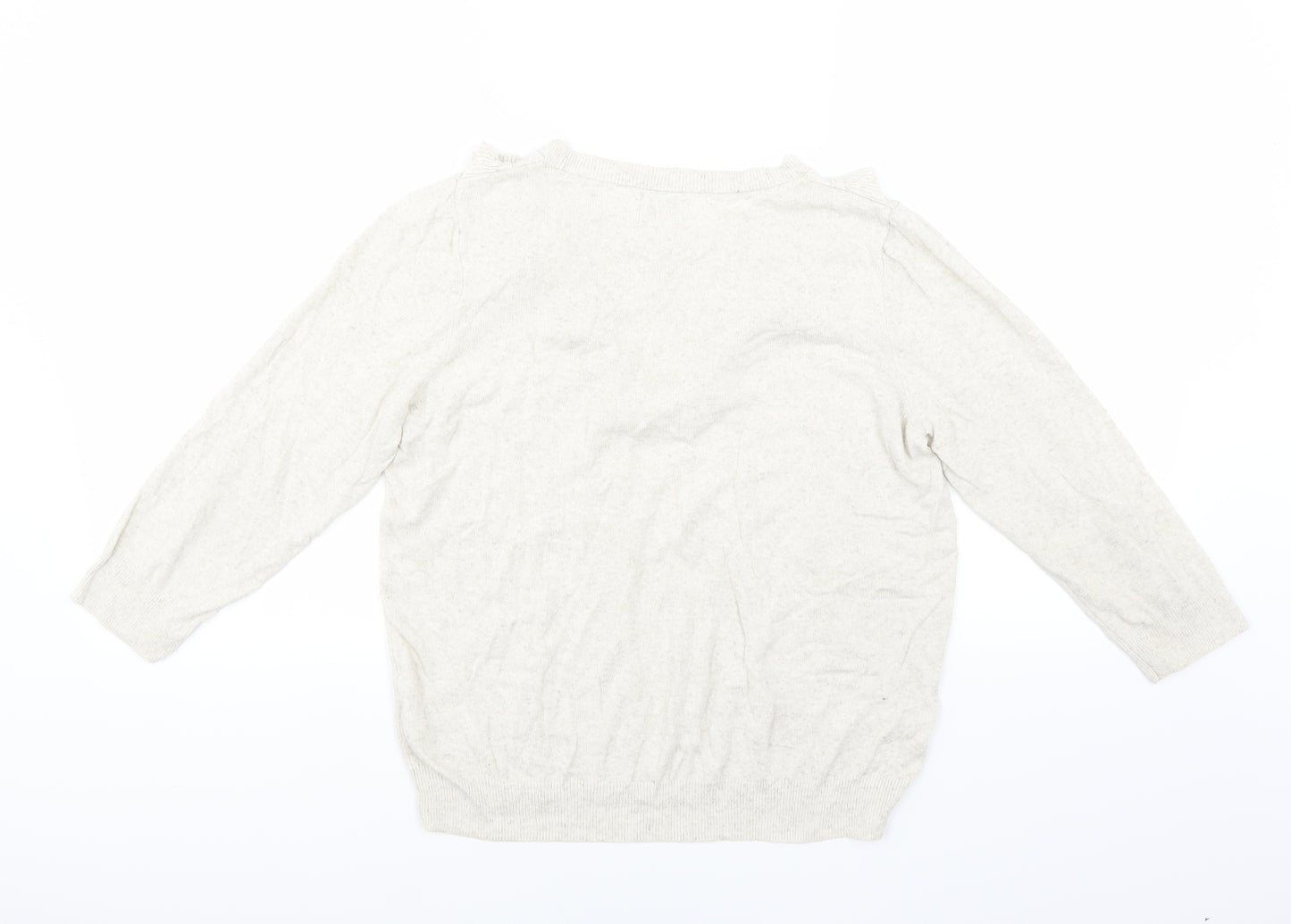 Monsoon Womens Beige   Pullover Jumper Size 14