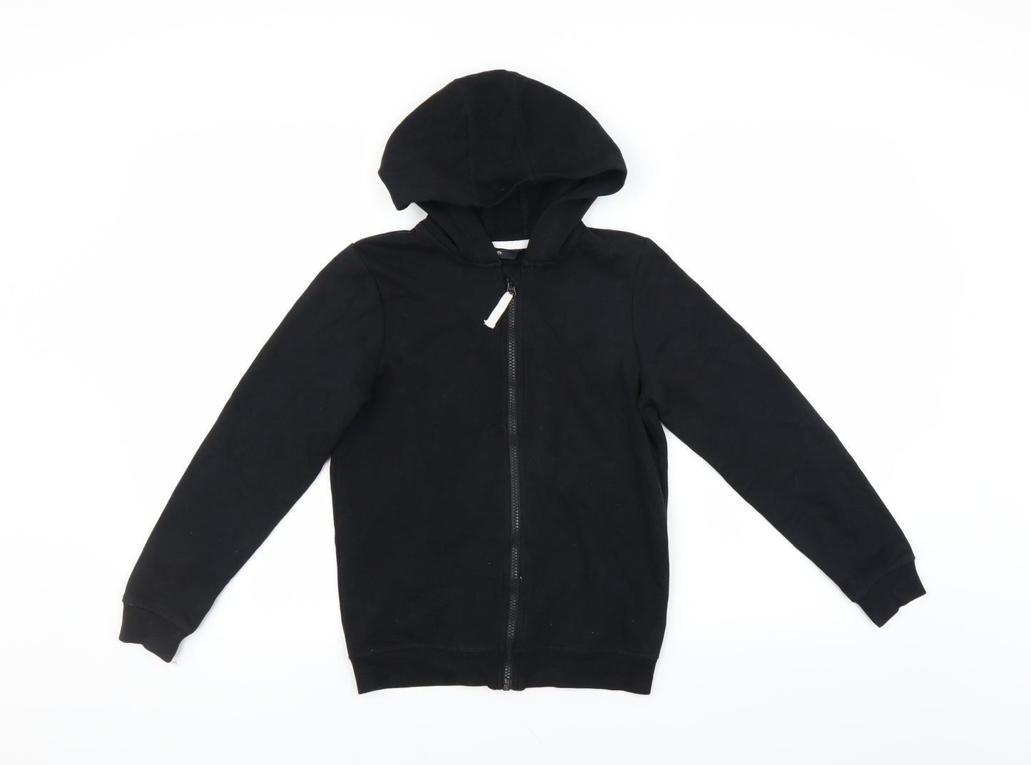 George Boys Black   Full Zip Hoodie Size 10-11 Years