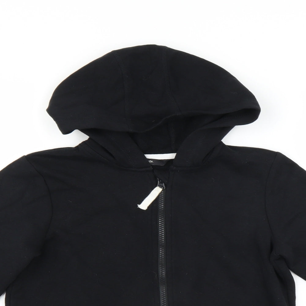 George Boys Black   Full Zip Hoodie Size 10-11 Years