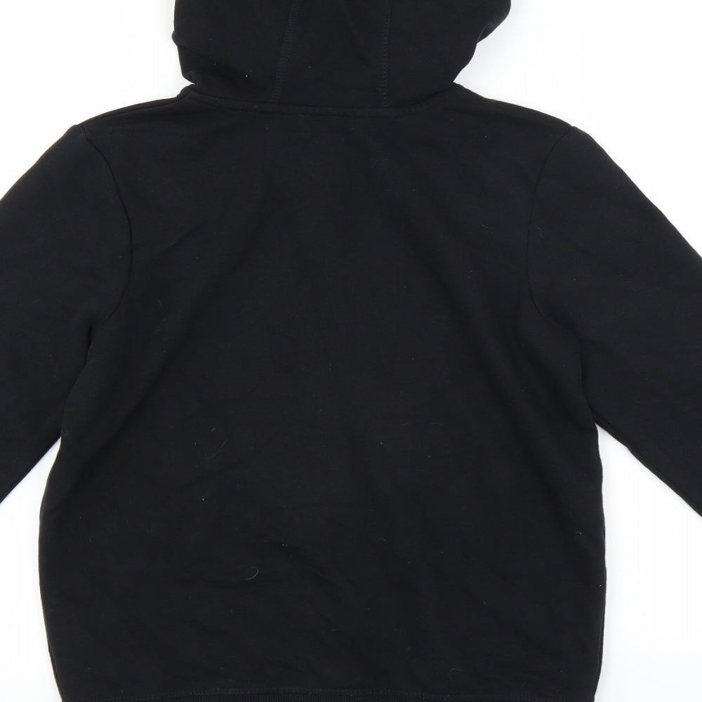 George Boys Black   Full Zip Hoodie Size 10-11 Years