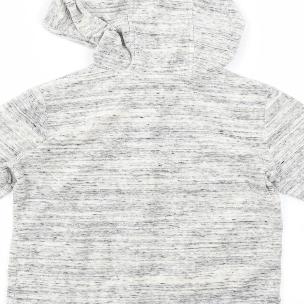 Matalan Girls Grey   Full Zip Hoodie Size 11 Years
