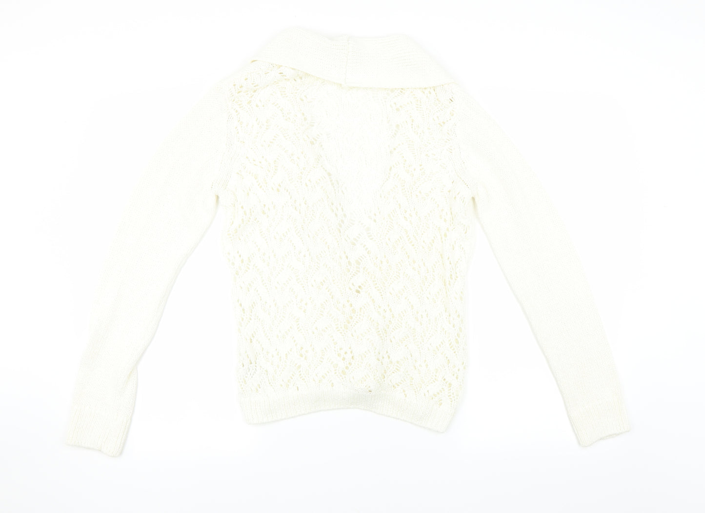 George Womens Ivory   Cardigan Jumper Size 14