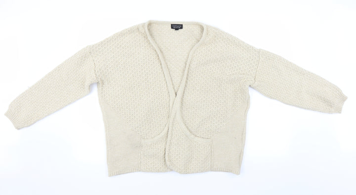 Topshop Womens Beige   Cardigan Jumper Size 12