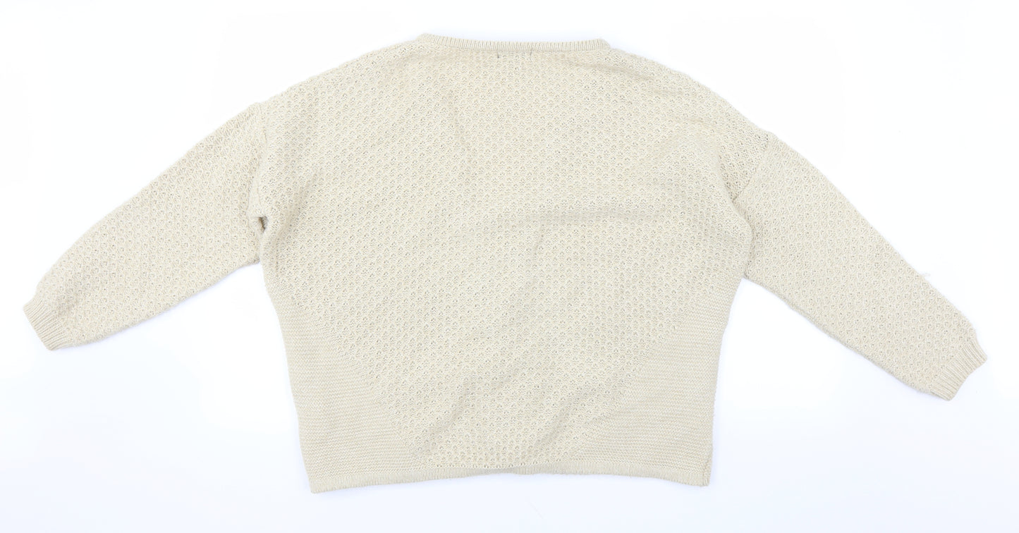 Topshop Womens Beige   Cardigan Jumper Size 12