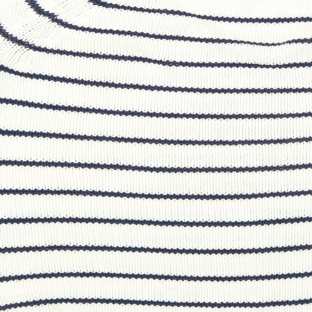 H&M Womens Ivory Striped  Pullover Jumper Size M