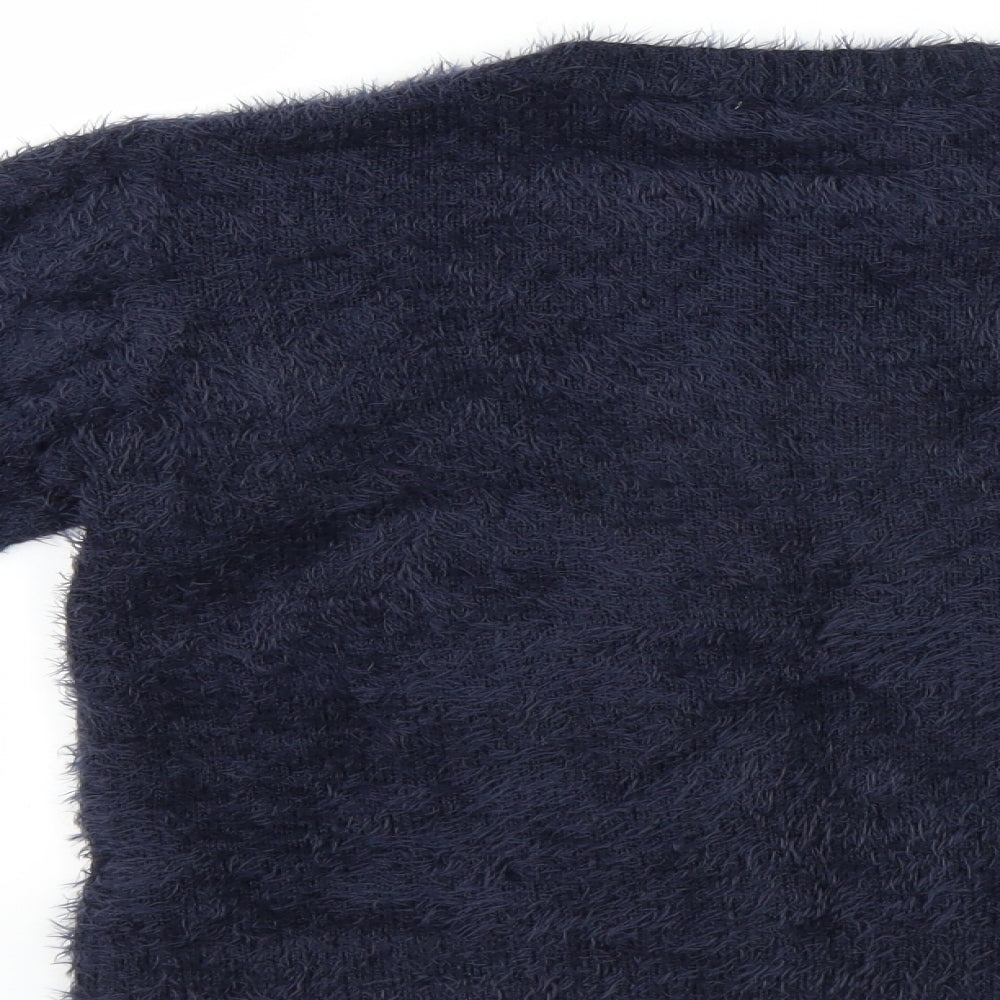 NEXT Girls Blue   Pullover Jumper Size 10 Years  - Christmas Snowman