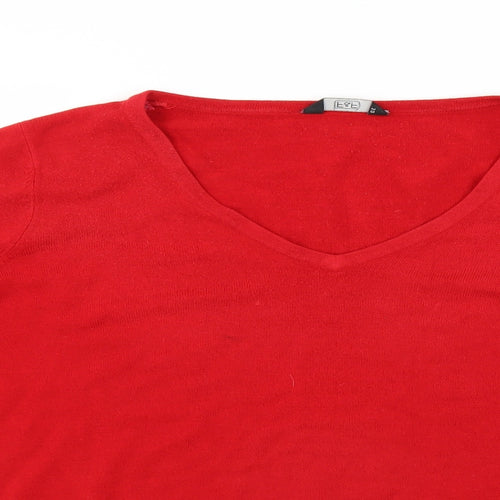 F&F Womens Red   Pullover Jumper Size 16