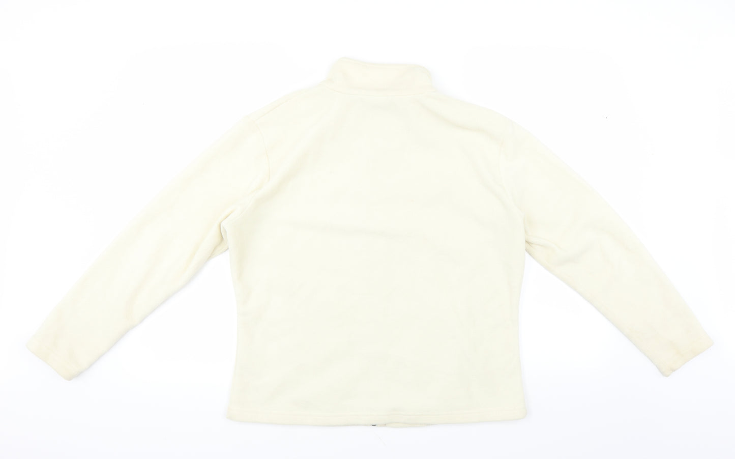 Marks and Spencer Womens Ivory   Full Zip Jumper Size 16