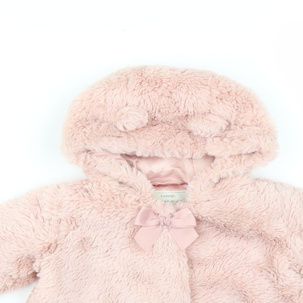 George Girls Pink   Jacket  Size 3-6 Months