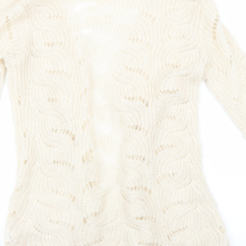 Primark Womens Ivory   Cardigan Jumper Size 6