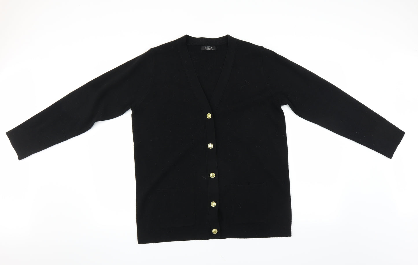 BM Womens Black   Cardigan Jumper Size M