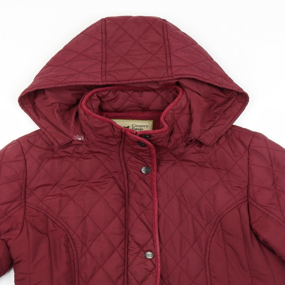 Country Estate Womens Red   Jacket Coat Size 12