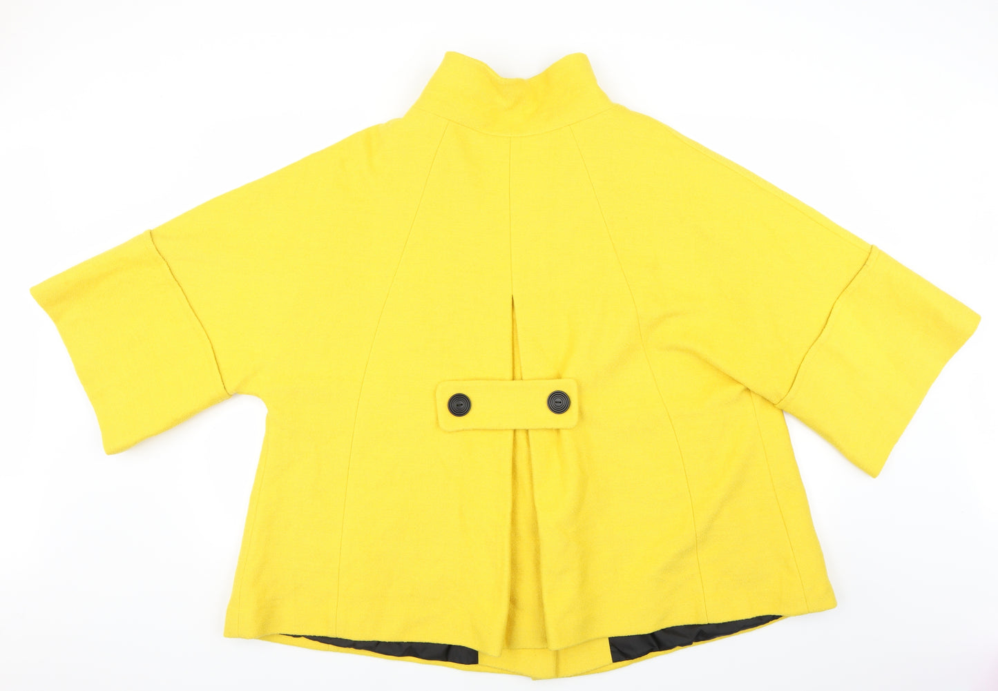 Ann Harvey Womens Yellow   Overcoat Coat Size 18