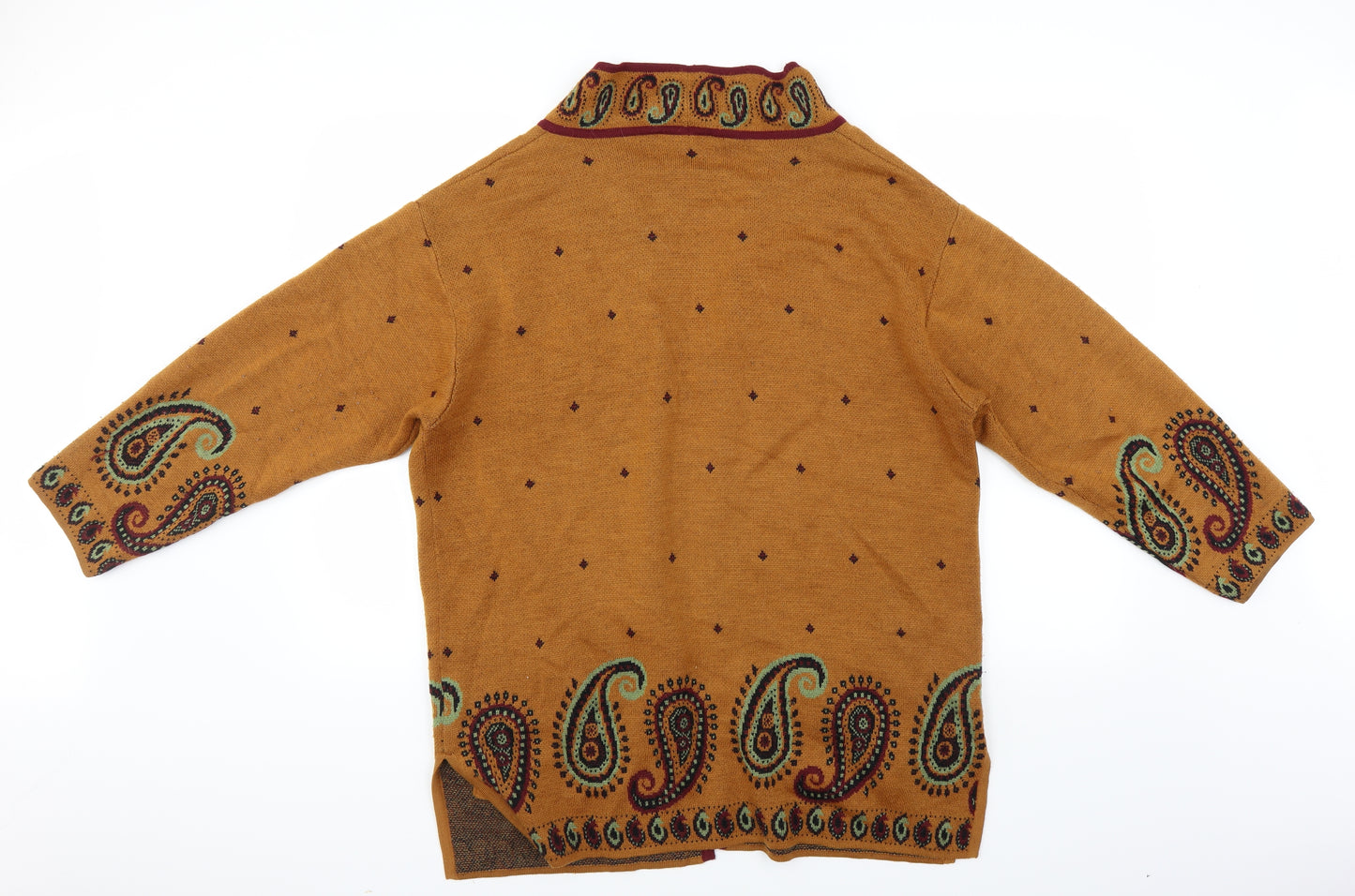 Apriori Womens Brown Paisley  Cardigan Jumper Size 10