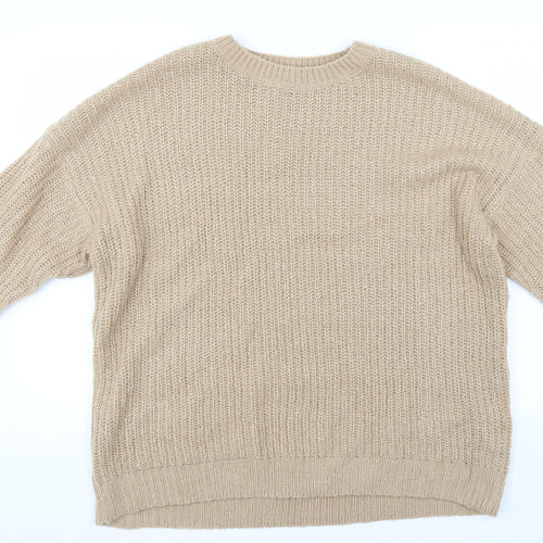 New Look Womens Beige   Pullover Jumper Size L
