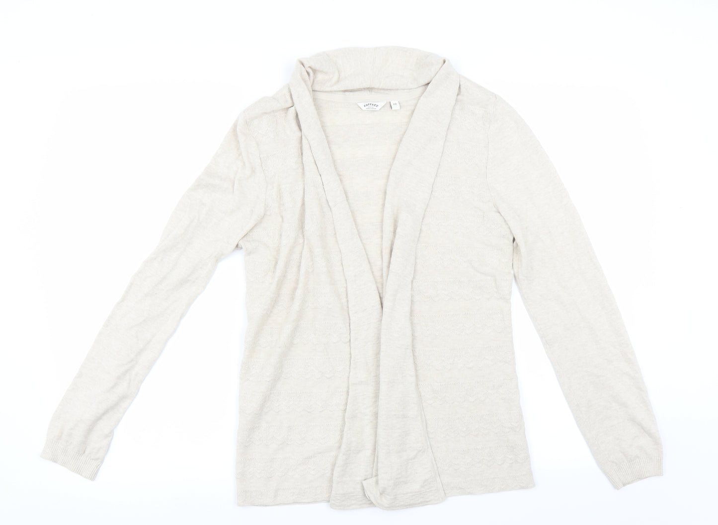 Fat Face Womens Ivory   Cardigan Jumper Size 10