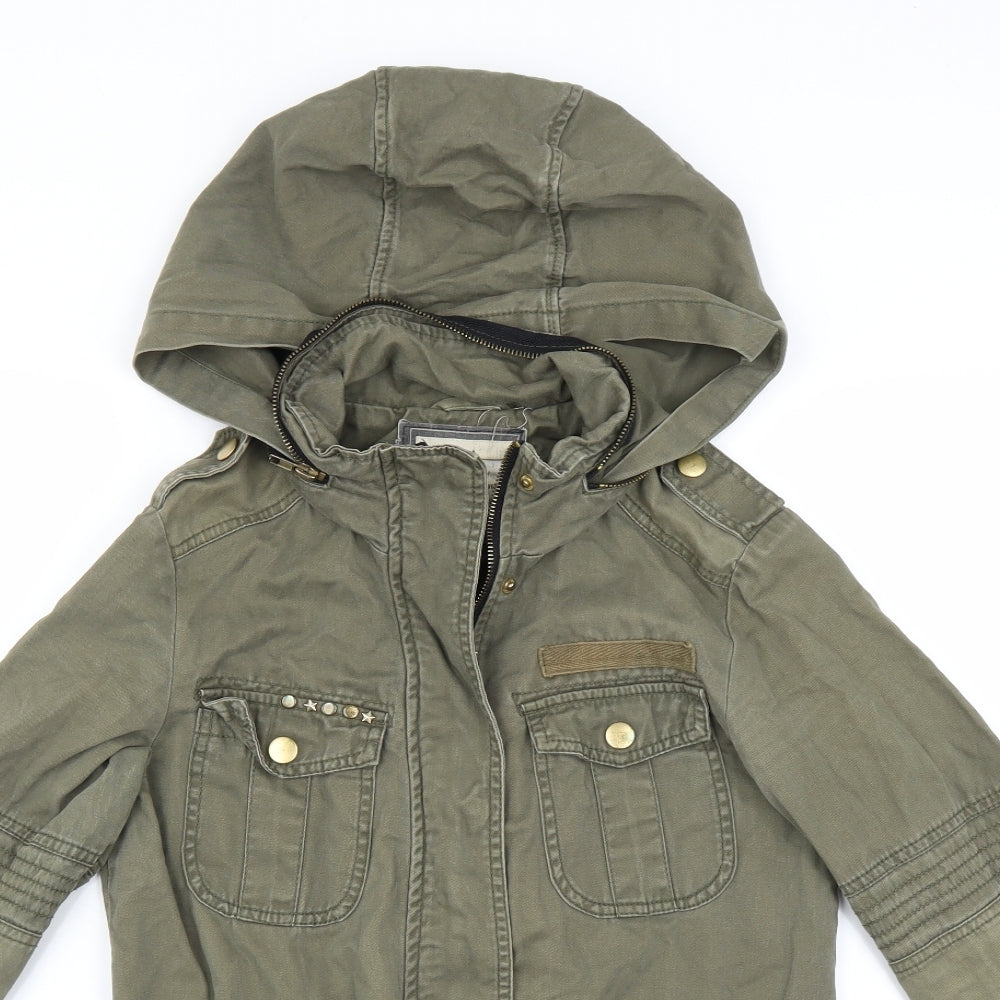 New Look Womens Green   Parka Jacket Size 10