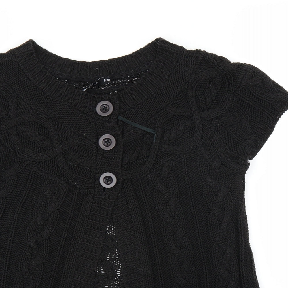 Primark Womens Black   Cardigan Jumper Size 8