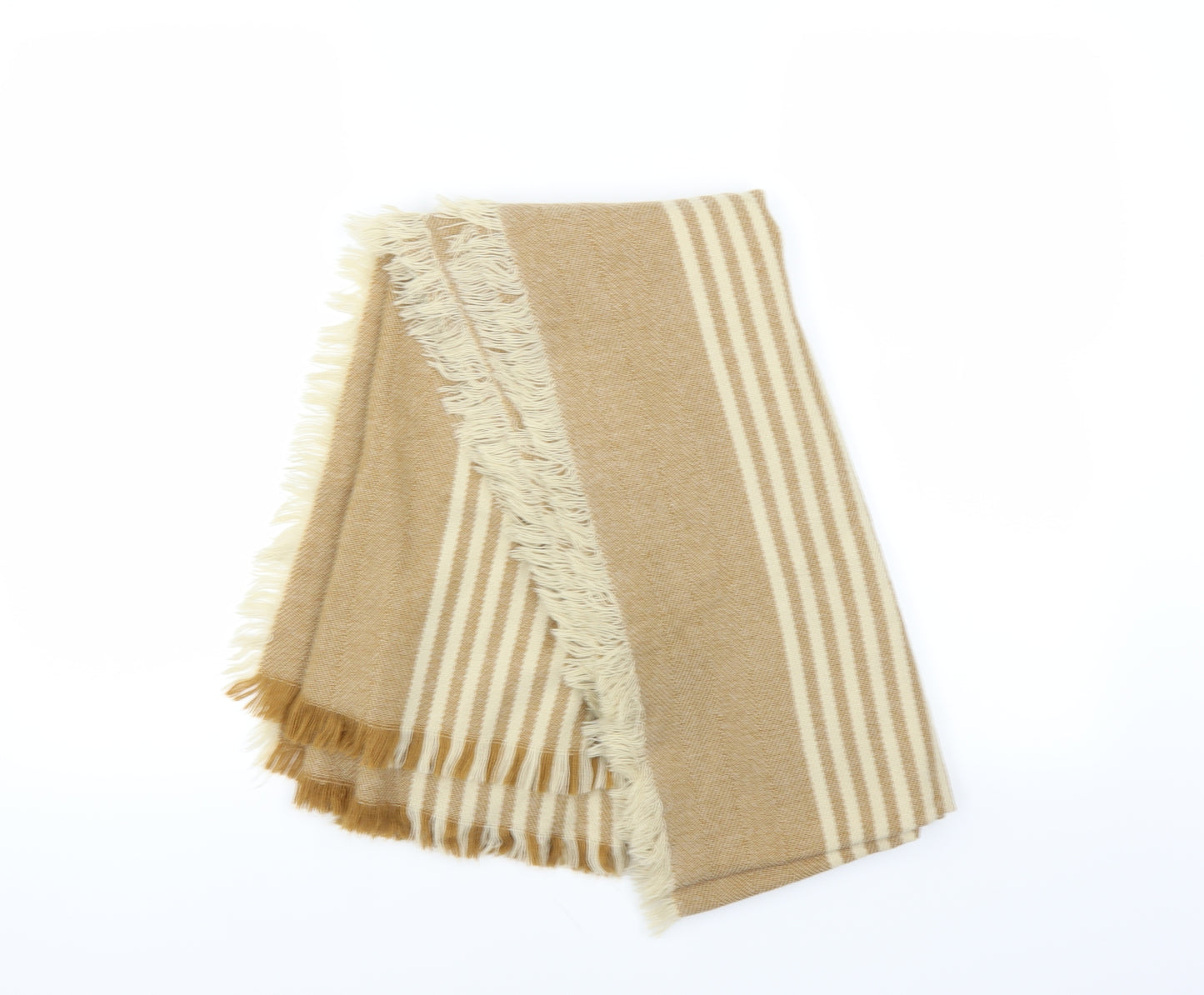 Preworn Womens Brown Striped   Scarf