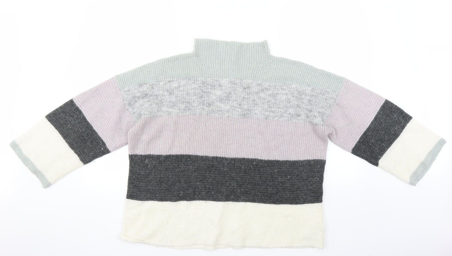 NEXT Womens Purple Striped  Pullover Jumper Size 20