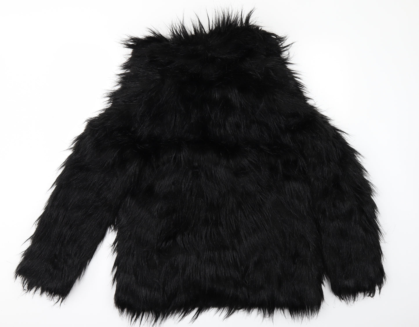 Oasis Womens Black   Jacket  Size M  - fur
