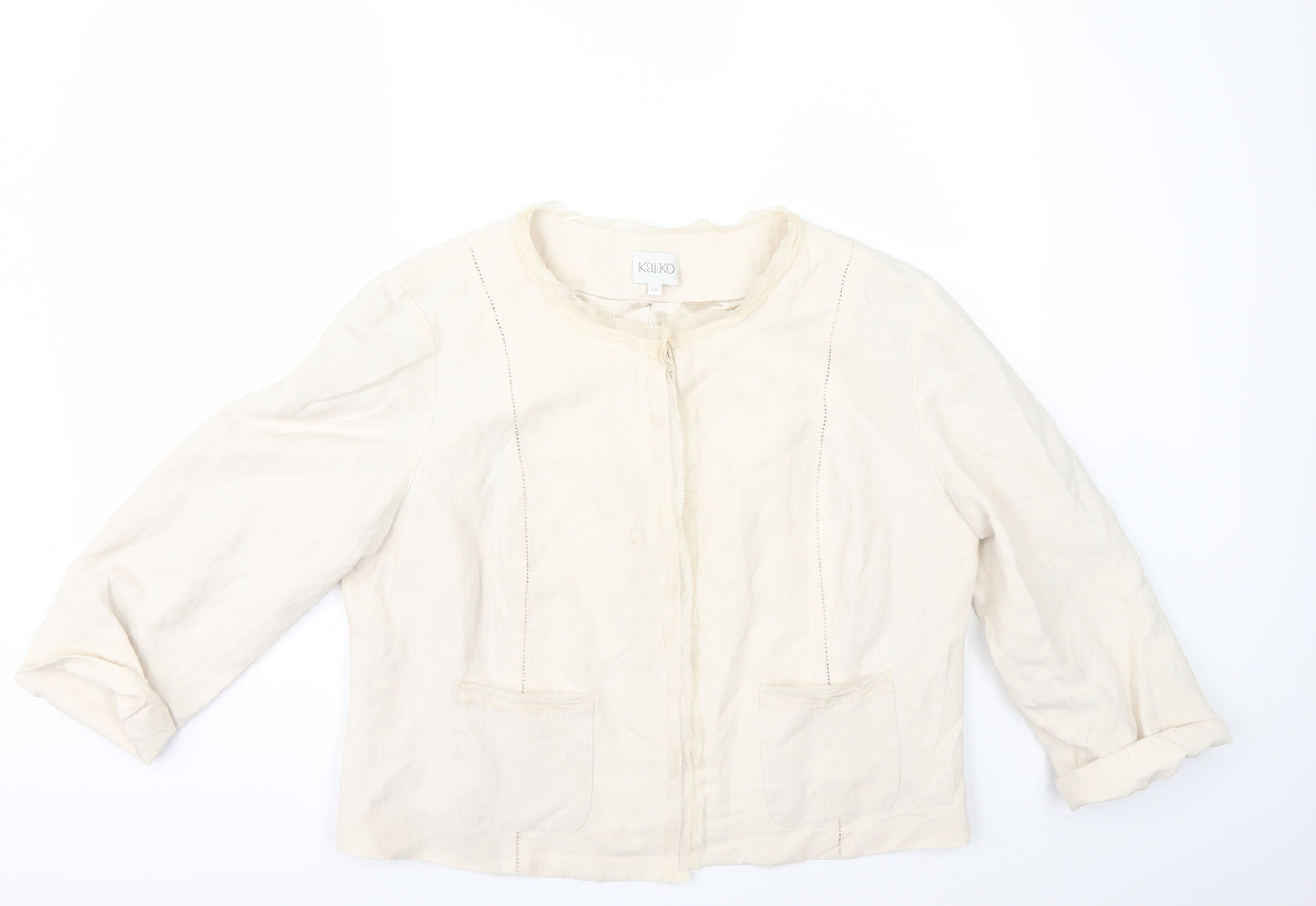 Kaliko Womens Ivory   Jacket  Size 18