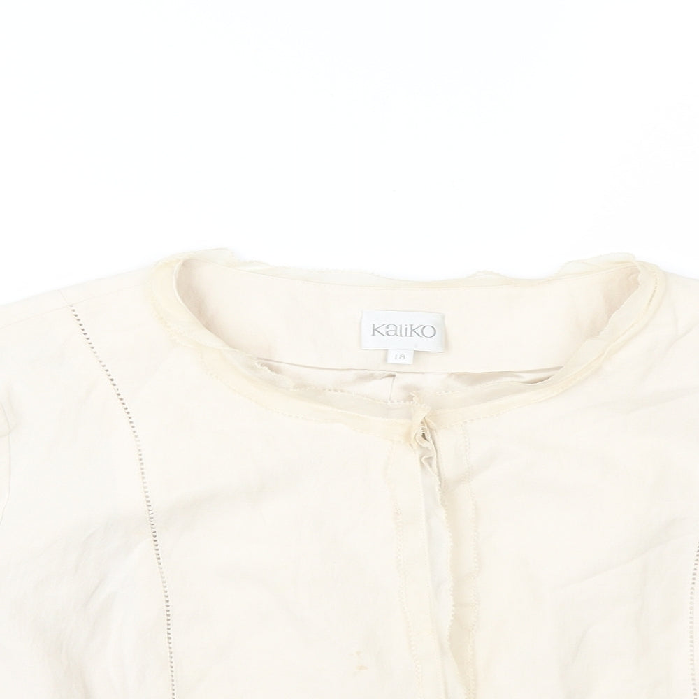 Kaliko Womens Ivory   Jacket  Size 18