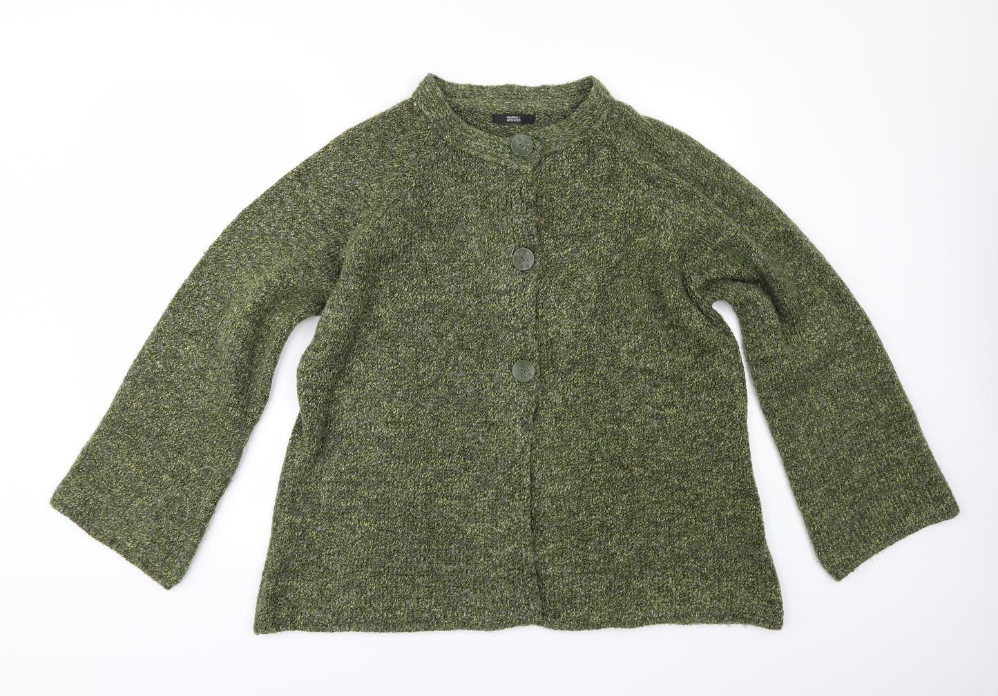 Marks and Spencer Womens Green   Cardigan Jumper Size 22