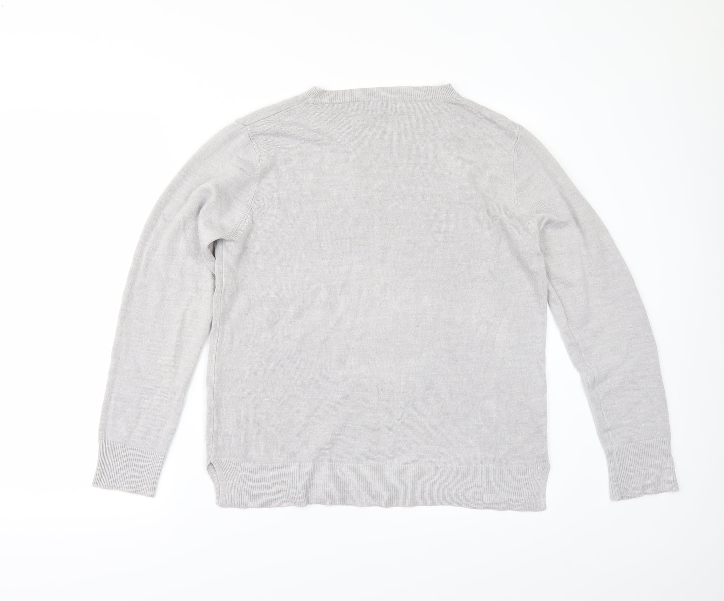 Marks and Spencer Womens Grey   Pullover Jumper Size 14