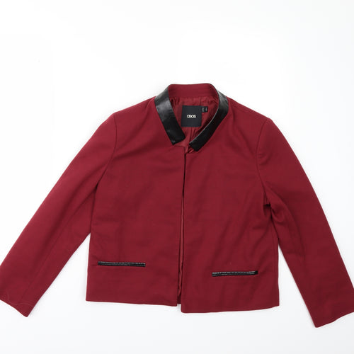 ASOS Womens Red   Jacket  Size 10  - Edge to Edge