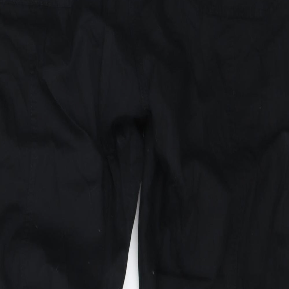 Marks and Spencer Womens Black   Cargo Trousers Size 18 L27 in
