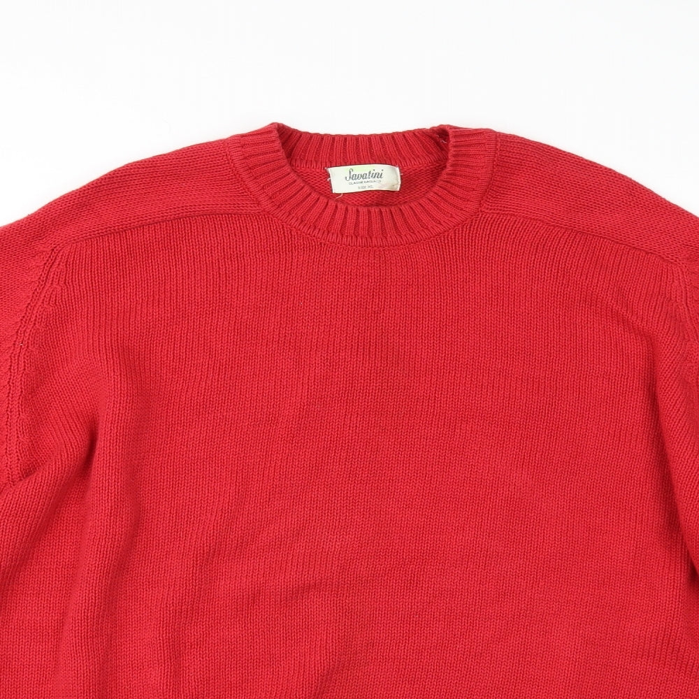 Savatini Mens Red   Pullover Jumper Size XL