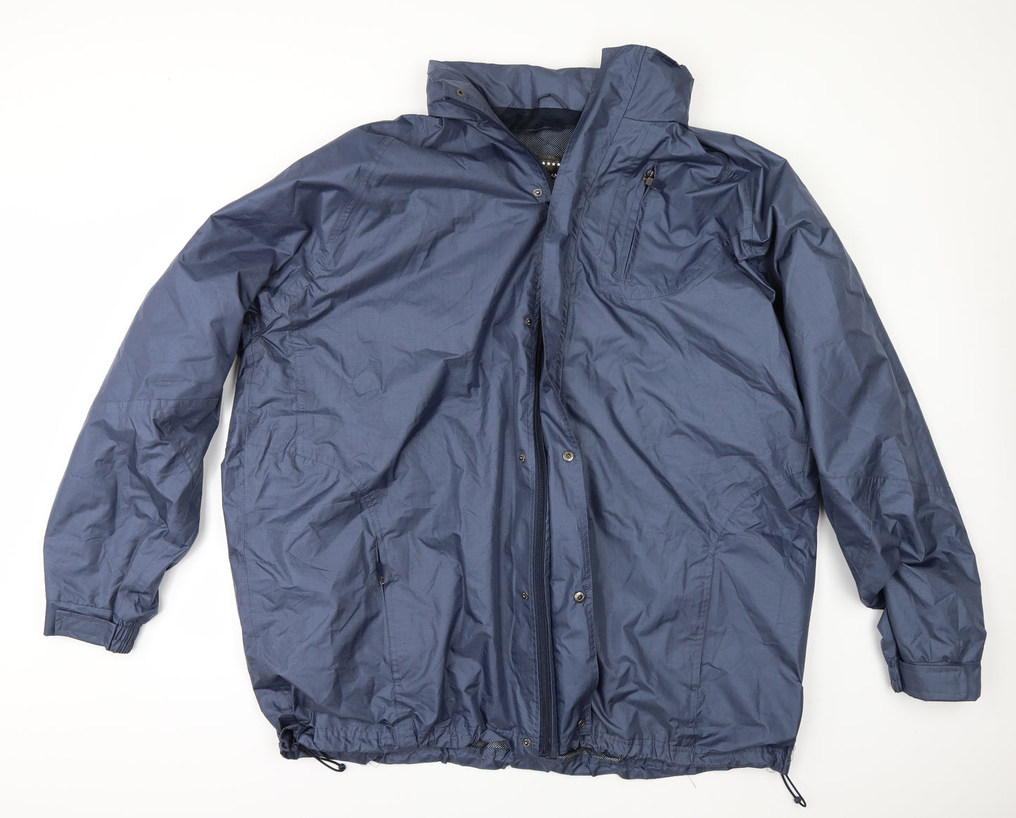 KAM Mens Blue   Windbreaker Jacket Size 4XL