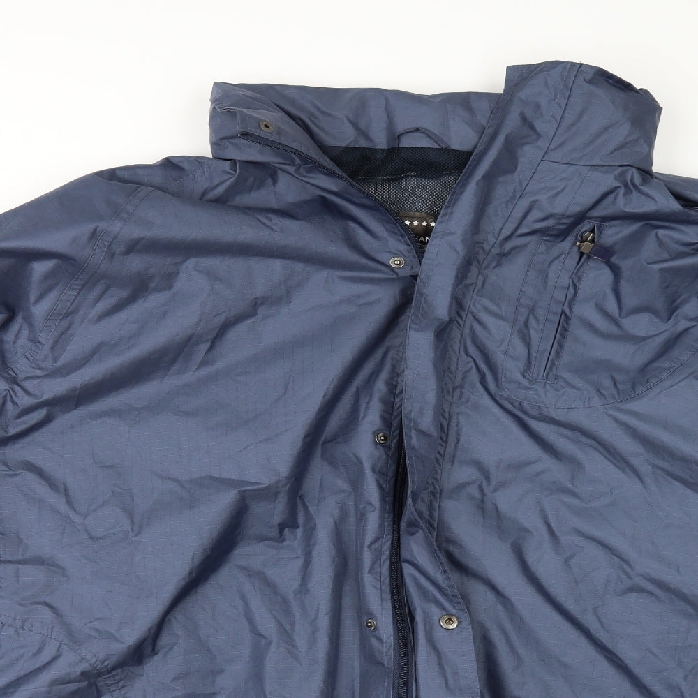 KAM Mens Blue   Windbreaker Jacket Size 4XL