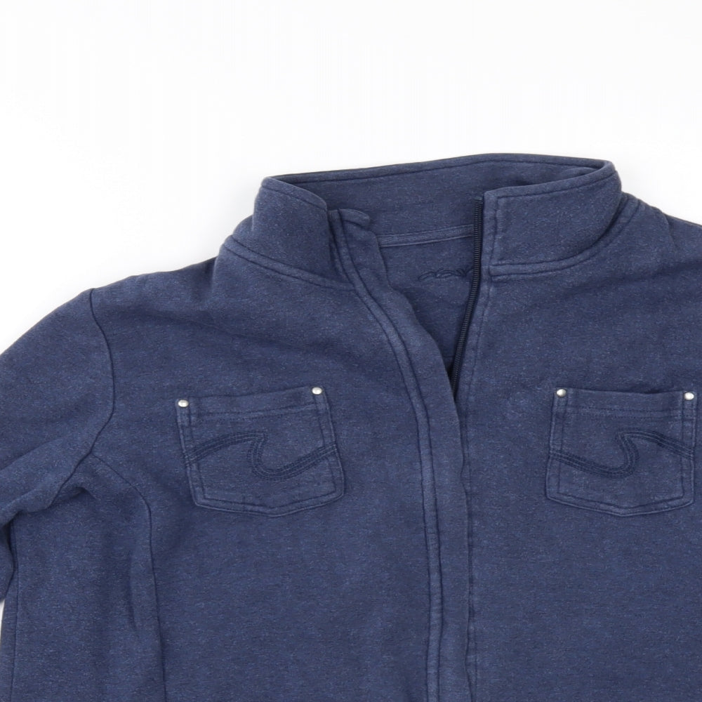 DASH Womens Blue   Full Zip Sweatshirt Size 16