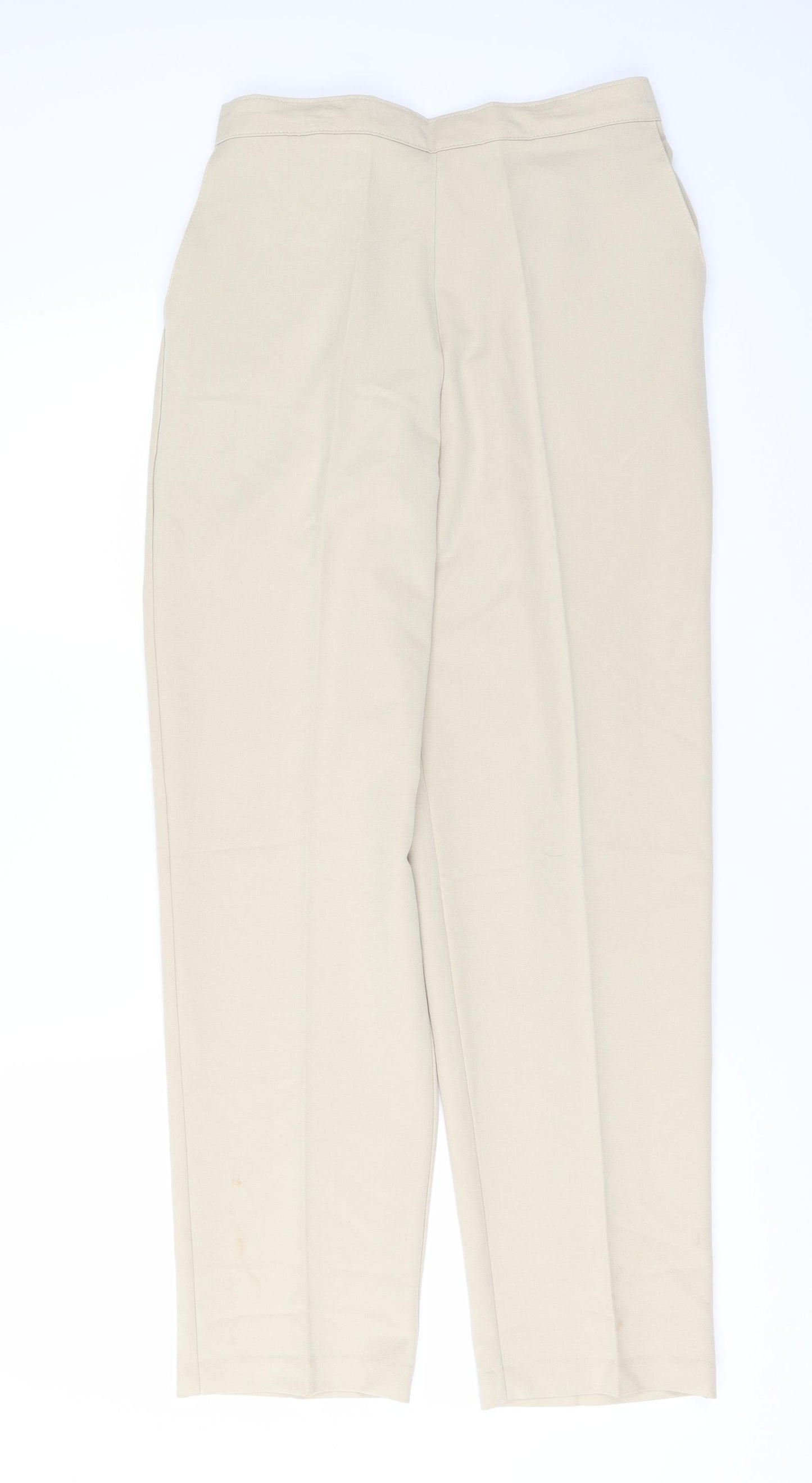 Preworn Womens Beige   Trousers  Size 12 L28 in