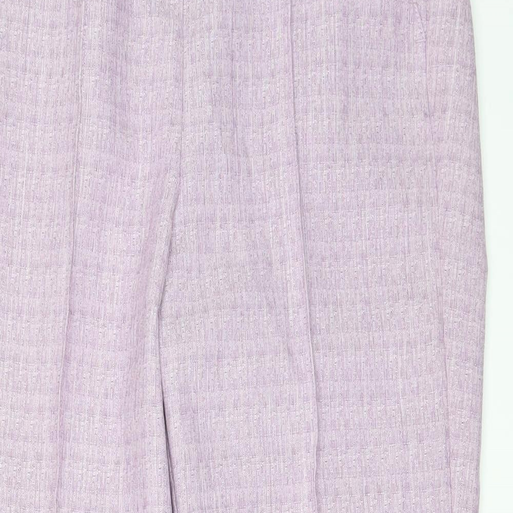 EWM Womens Purple   Trousers  Size 10 L27 in