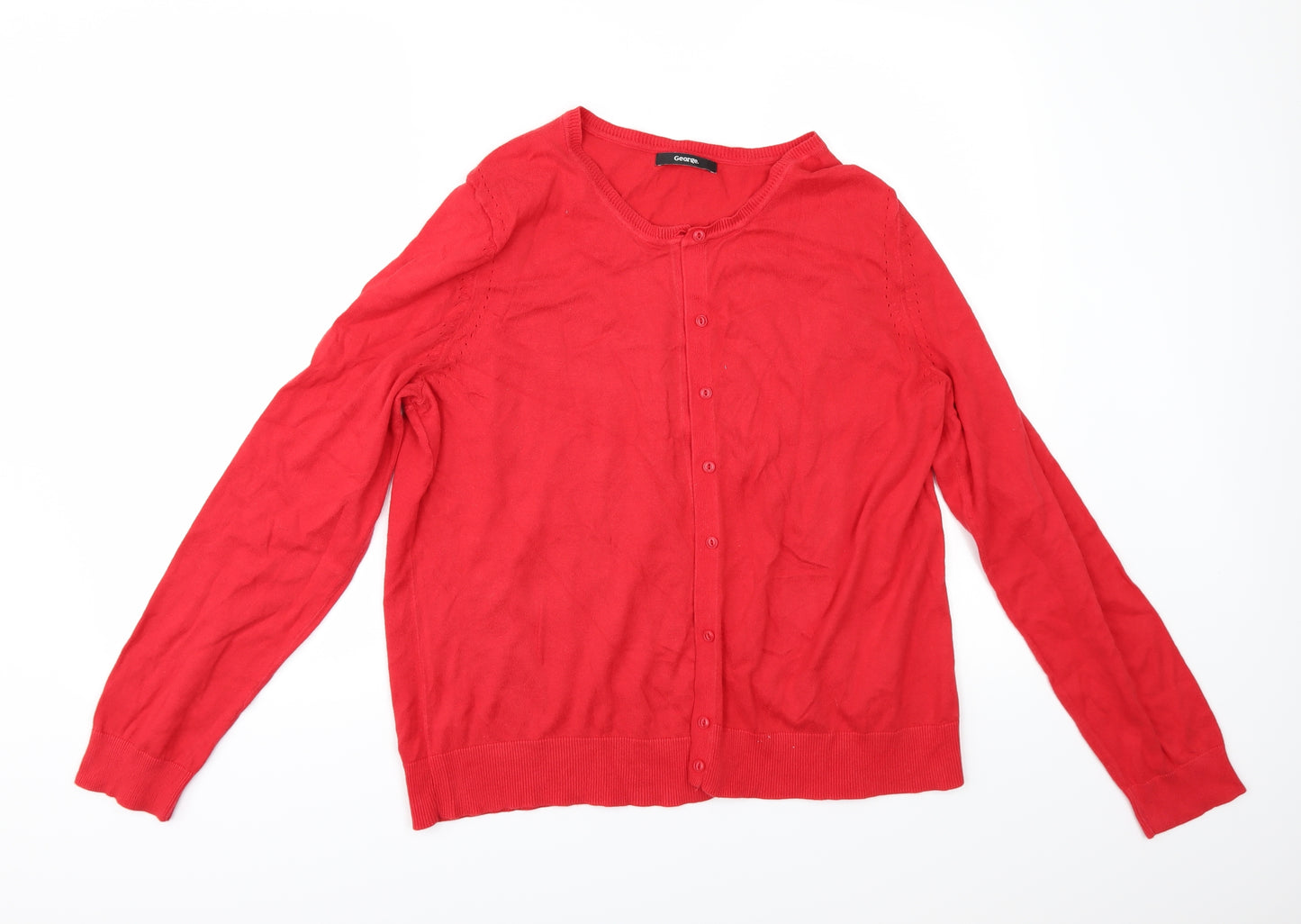 George Womens Red   Cape Jumper Size 18