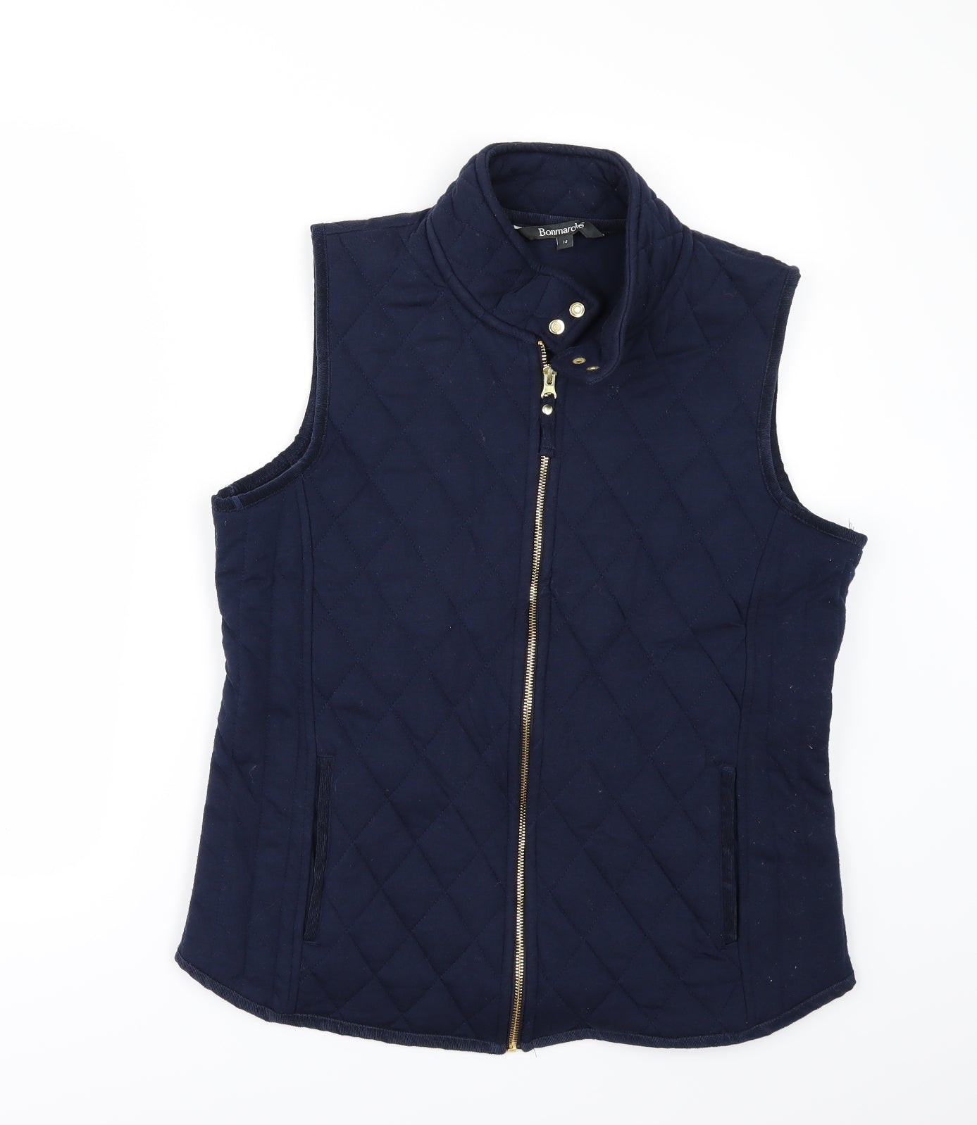 Bonmarché Womens Blue   Gilet Jacket Size 12