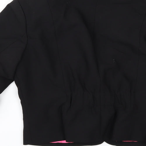 Divided by H&M Womens Black   Jacket  Size 14  - gathered sleeves