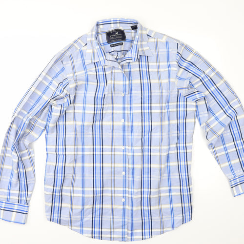 Stone Bay Mens Beige Check   Button-Up Size L