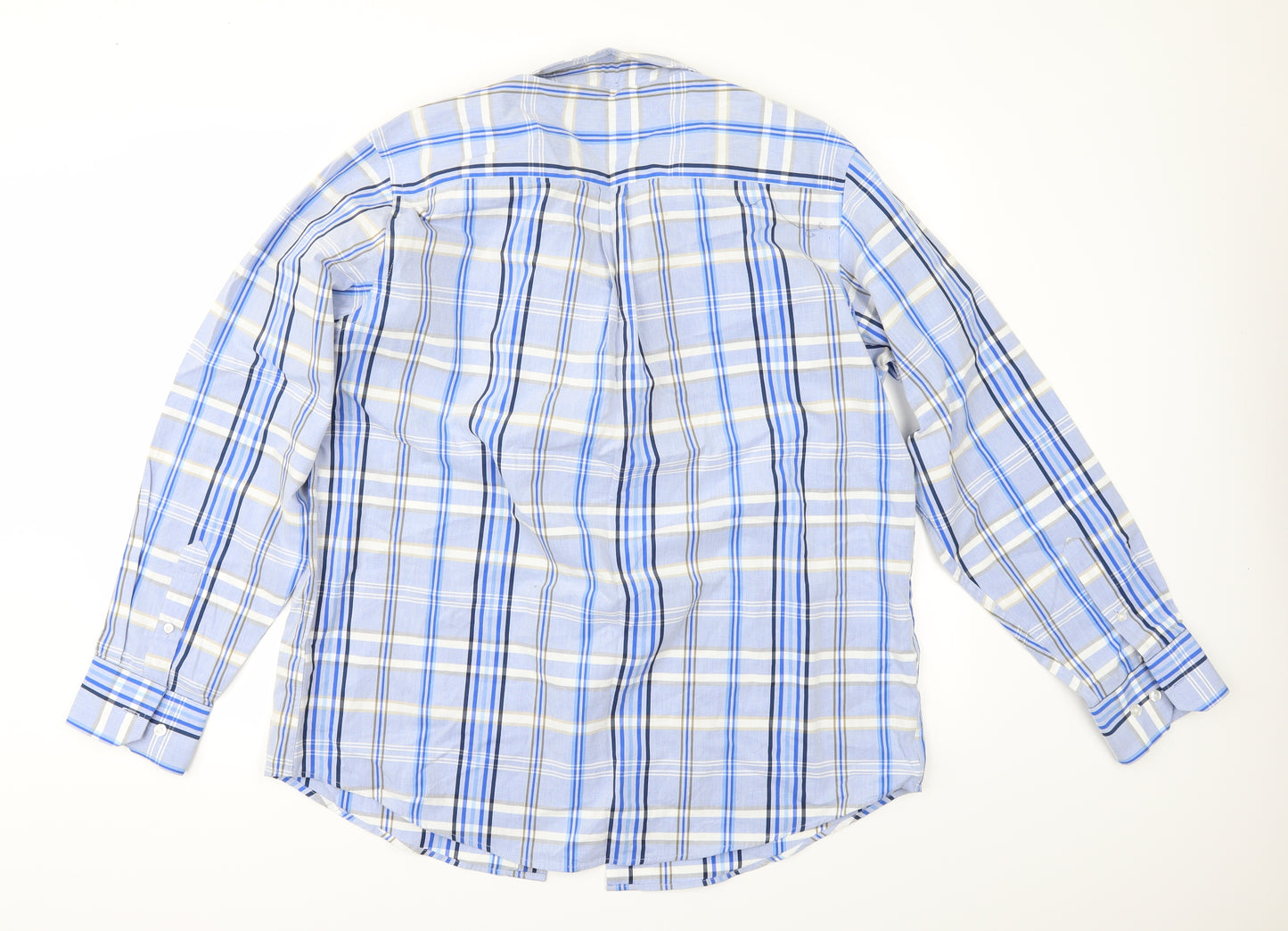 Stone Bay Mens Beige Check   Button-Up Size L