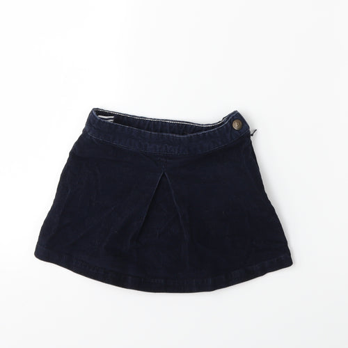 Petit Ami Girls Blue  Corduroy Mini Skirt Size 4 Years