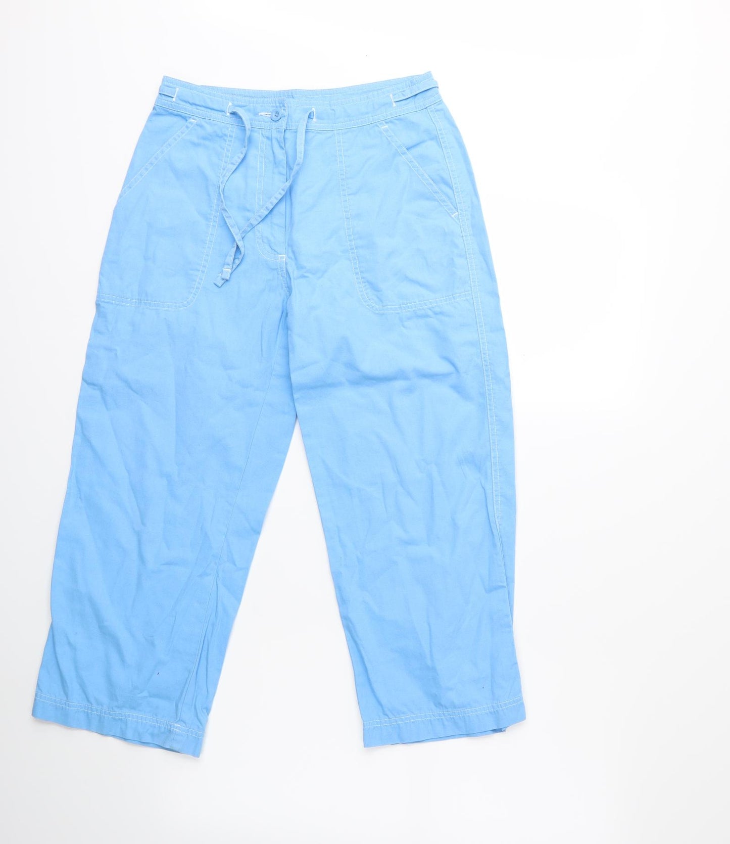 Marks and Spencer Womens Blue   Trousers  Size 10 L23 in