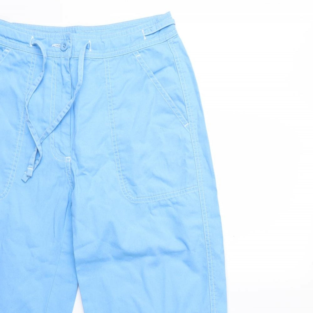 Marks and Spencer Womens Blue   Trousers  Size 10 L23 in
