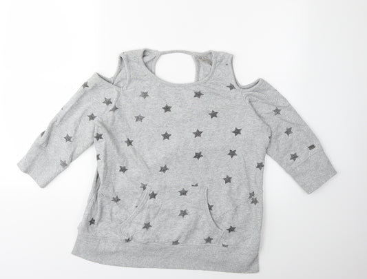 Preworn Womens Grey   Pullover Sweatshirt Size M